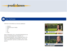 Tablet Screenshot of profi-leren.nl